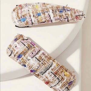 Boujie Plaid Hair Pin Set 2pc